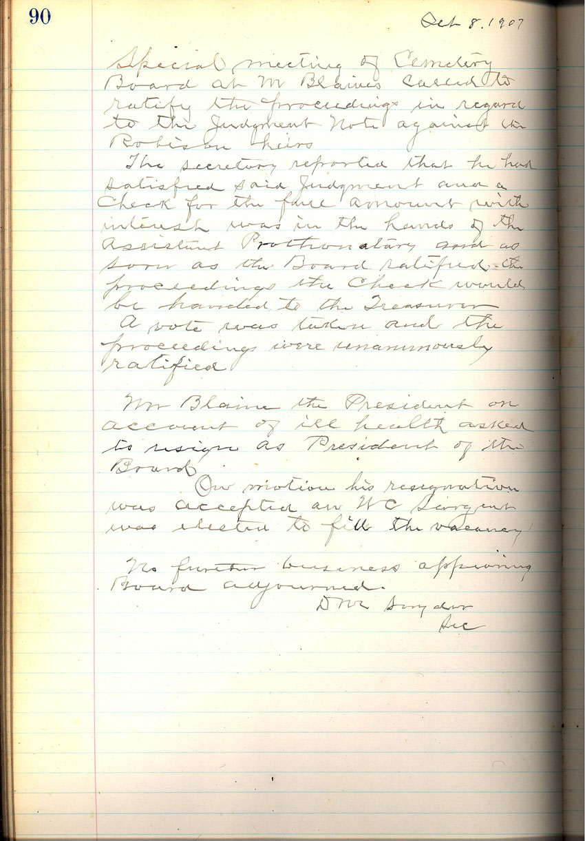 minute book